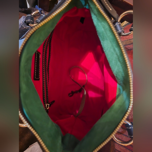 NWT Dooney & Bourke Black Leather Satchel - Picture 5 of 6